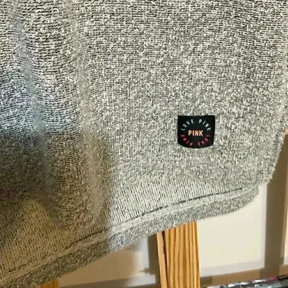 Pink Victoria Secret pullover hoodie grey size xs - Picture 10 of 10